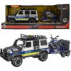 CITY SERVICE CAR - 1:14 - Policajné auto s prívesom a motorkou (so zvukom a svetlami) CITY SERVICE CAR - 1:14 - Policajné auto s prívesom a motorkou (so zvukom a svetlami)