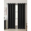 MKLozkoviny.sk Blackout závesy Elias čierna - 140 × 180 cm (2 ks) - krúžky MKLozkoviny.sk Blackout závesy Elias čierna - 140 × 180 cm (2 ks) - krúžky