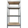 Majster Regál Kovové regály BULLRACK RIVET PRO 200x120x60 DTD drevotrieska 4 úrovne pozinkovaná, Zinok Majster Regál Kovové regály BULLRACK RIVET PRO 200x120x60 DTD drevotrieska 4 úrovne pozinkovaná, Zinok