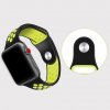 Silikónový Remienok pre Apple Watch 1/2/3/4/5/6/SE/SE 2022 (42/44mm) - Black/Green Silikónový Remienok pre Apple Watch 1/2/3/4/5/6/SE/SE 2022 (42/44mm) - Black/Green