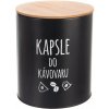 Dóza plech/bambus čierna na kapsule ¤16cm ORION Dóza plech/bambus čierna na kapsule ¤16cm ORION