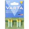 Varta Akku RECHARGE Recycled AAA HR03 800mAh 4St. Varta Akku RECHARGE Recycled AAA HR03 800mAh 4St.