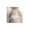 Čipkovaný podväzok biely s mašličkou Čipkovaný podväzok biely s mašličkou
