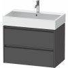 DURAVIT Ketho 2 závesná skrinka pod umývadlo, 2 zásuvky, 784 x 460 x 549 mm, grafit matný, K25277049490000 DURAVIT Ketho 2 závesná skrinka pod umývadlo, 2 zásuvky, 784 x 460 x 549 mm, grafit matný, K25277049490000