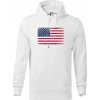 USA vlajka - Mikina pánska Cape s kapucňou - 3XL ( Biela ) USA vlajka - Mikina pánska Cape s kapucňou - 3XL ( Biela )