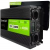 Green Cell INVGC12P2000LCD 12V/230V, 2000W/4000W čistá sinusoida s LCD displejem Green Cell INVGC12P2000LCD 12V/230V, 2000W/4000W čistá sinusoida s LCD displejem