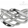 BENETO AGG664 - Strieborný prsteň so zirkónmi 58 mm BENETO AGG664 - Strieborný prsteň so zirkónmi 58 mm