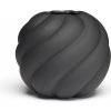Váza Twist Ball, 12 cm, čierna - COOEE Váza Twist Ball, 12 cm, čierna - COOEE