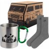 SOXO pánske ponožky camper + hrnček 350ml kempingové darčeky darček SOXO pánske ponožky camper + hrnček 350ml kempingové darčeky darček