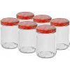 Browin Zaváracie poháre s viečkom Toro Twist 500ml x 6ks