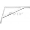 MTR Konzola s podperou záťažová KP3 Varianta: 330x500x30x4,5mm bílá MTR Konzola s podperou záťažová KP3 Varianta: 330x500x30x4,5mm bílá