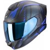Helma na motorku SCORPION EXO-530 AIR THERAS matná čierno / modrá Veľkosť: L Helma na motorku SCORPION EXO-530 AIR THERAS matná čierno / modrá Veľkosť: L