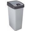 Kôš na odpad UH 45 l MAGNE flip strieborný WW Kôš na odpad UH 45 l MAGNE flip strieborný WW
