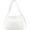 Mondo Italia Kožená kabelka na rameno/batoh 575 biela Made in Italy Biela Mondo Italia Kožená kabelka na rameno/batoh 575 biela Made in Italy Biela
