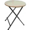 Manutan Záhradný skladací stôl okrúhly Claire, priemer 80 cm Manutan Záhradný skladací stôl okrúhly Claire, priemer 80 cm