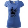 Čiernobiela karikatúra Nemecký ovčiak - Dámske tričko Pure - XL ( Svetlomodrá ) Čiernobiela karikatúra Nemecký ovčiak - Dámske tričko Pure - XL ( Svetlomodrá )