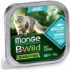 MONGE BWILD CAT Grain Free vanička Adult treska so zeleninou 100g/32bal MONGE BWILD CAT Grain Free vanička Adult treska so zeleninou 100g/32bal