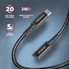 Axagon BUCM32-CF05AB predlžovací USB-C (M) USB-C (F), 0.5m, černý Axagon BUCM32-CF05AB predlžovací USB-C (M) USB-C (F), 0.5m, černý