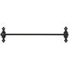 Chic Antique Čierna antik nástenná závesná tyč Terrié S - 40*10 cm - Chic Antique Chic Antique Čierna antik nástenná závesná tyč Terrié S - 40*10 cm - Chic Antique