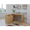 DANY rohový písací stôl s komodou, dub Artisan DANY rohový písací stôl s komodou, dub Artisan
