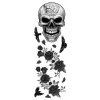 Nálepky na stenu Halloween Lebka vrany ruže 25x70cm Nálepky na stenu Halloween Lebka vrany ruže 25x70cm