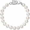 Perlový náramok z pravých riečnych perál biely 23007.1 Perlový náramok z pravých riečnych perál biely 23007.1