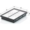 MANN-FILTER Vzduchový filter C28036 MANN-FILTER Vzduchový filter C28036