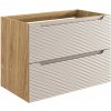 Comad Ocean Beige skrinka 80x46x57 cm dub-béžová OCEAN BEIGE 82-80-2S Comad Ocean Beige skrinka 80x46x57 cm dub-béžová OCEAN BEIGE 82-80-2S