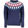 Gant pánsky modrý sveter modrá biela