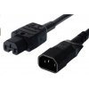PREMIUMCORD Napájací kábel 230V predĺženie 2m (IEC320 konektory C14 - C15) PREMIUMCORD Napájací kábel 230V predĺženie 2m (IEC320 konektory C14 - C15)