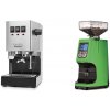 Gaggia New Classic E24 BC, stainless steel + Eureka Atom 60, kawasaki green Gaggia New Classic E24 BC, stainless steel + Eureka Atom 60, kawasaki green