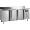 TEFCOLD Mraziaci stôl 3komorový GN1/1 - s doskou a zadným lemom TEFCOLD Mraziaci stôl 3komorový GN1/1 - s doskou a zadným lemom