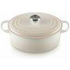 Le Creuset Kastról SIGNATURE 29 cm, 4,7 l, oválne, MERINGUE, liatina