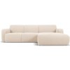 ! Micadoni Home rohová pohovka z textílie buklé Molino Béžová