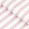 Goldea bavlnené plátno - púdrovo ružové prúžky 160 cm Goldea bavlnené plátno - púdrovo ružové prúžky 160 cm