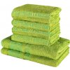 Sada 6 kusov zelených bambusových osušiek a uterákov EMI Sada 6 kusov zelených bambusových osušiek a uterákov EMI