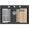 Quadron Marc drez graniteq 76x50 cm čierna HQM7650U8_BS Quadron Marc drez graniteq 76x50 cm čierna HQM7650U8_BS
