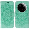 Peňaženkové kožené puzdro Mandala Embossing na Xiaomi 15 Ultra - Zelená Peňaženkové kožené puzdro Mandala Embossing na Xiaomi 15 Ultra - Zelená