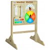 Classic World Edu Drevená edukačná meteorologická stanica s tabuľou Classic World