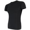 Sensor Pánske funkčné tričko Merino Air kr.r. čierna