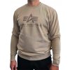 Alpha Industries mikina pánska bez kapucne Basic Sweater CARBON vintage sand Farba: hnedá, piesková, Veľkosť: 3XL Alpha Industries mikina pánska bez kapucne Basic Sweater CARBON vintage sand Farba: hnedá, piesková, Veľkosť: 3XL