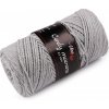 Pletacia priadza Cordy Macrame 250 g - 1 ks 7 (8231) šedá svetlá Pletacia priadza Cordy Macrame 250 g - 1 ks 7 (8231) šedá svetlá