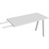 Hobis Pracovný stôl UNI A, kolmo reťaziaci, 120x75,5x60 cm, biela/biela Hobis Pracovný stôl UNI A, kolmo reťaziaci, 120x75,5x60 cm, biela/biela