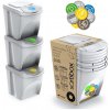 Prosperplast Odpadkový koš SORTIBOX BÍLÝ - 3 x 25 L