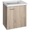 Aqualine Zoja - Umývadlová skrinka 44x50x24 cm, dub platin 51046DP Aqualine Zoja - Umývadlová skrinka 44x50x24 cm, dub platin 51046DP