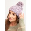 Kesi dámska zimná čiapka s brmbolcom z vlny K424 Violet