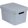 CURVER Úložný box plastový s víkem 17L - šedý CURVER Úložný box plastový s víkem 17L - šedý