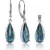 Strieborná súprava náušníc a prívesku visiaca kvapka Strieborná súprava náušníc a prívesku visiaca kvapka