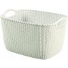 Curver Knit hranatý koš 19l bílý Curver Knit hranatý koš 19l bílý