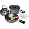 COOKING Outdoorová sada riadu 12 dielna DS-308 black COOKING Outdoorová sada riadu 12 dielna DS-308 black